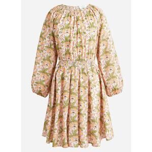 J. Crew Smocked Waist Mini Dress in Liberty Butterfield Poppy Fabric M NWOT $198